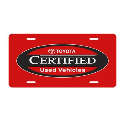 Imprinted License Plate 6" x 12" .023" Polyethylene Slots