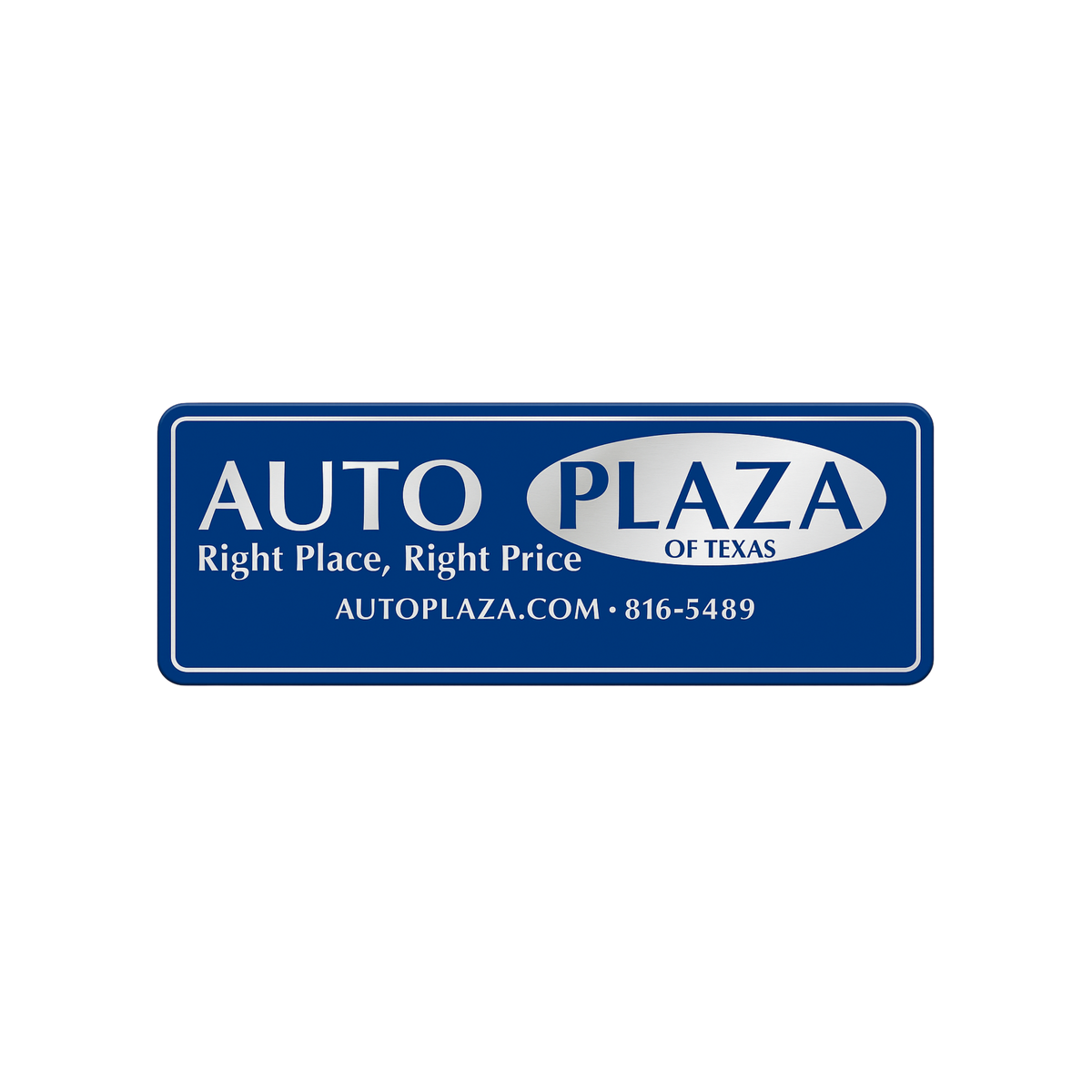 Chrome Stock Shape Auto Decal #285