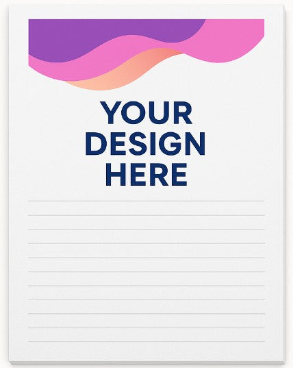 8.5" x 11" Notepads - Full Color Print (50 Sheet)