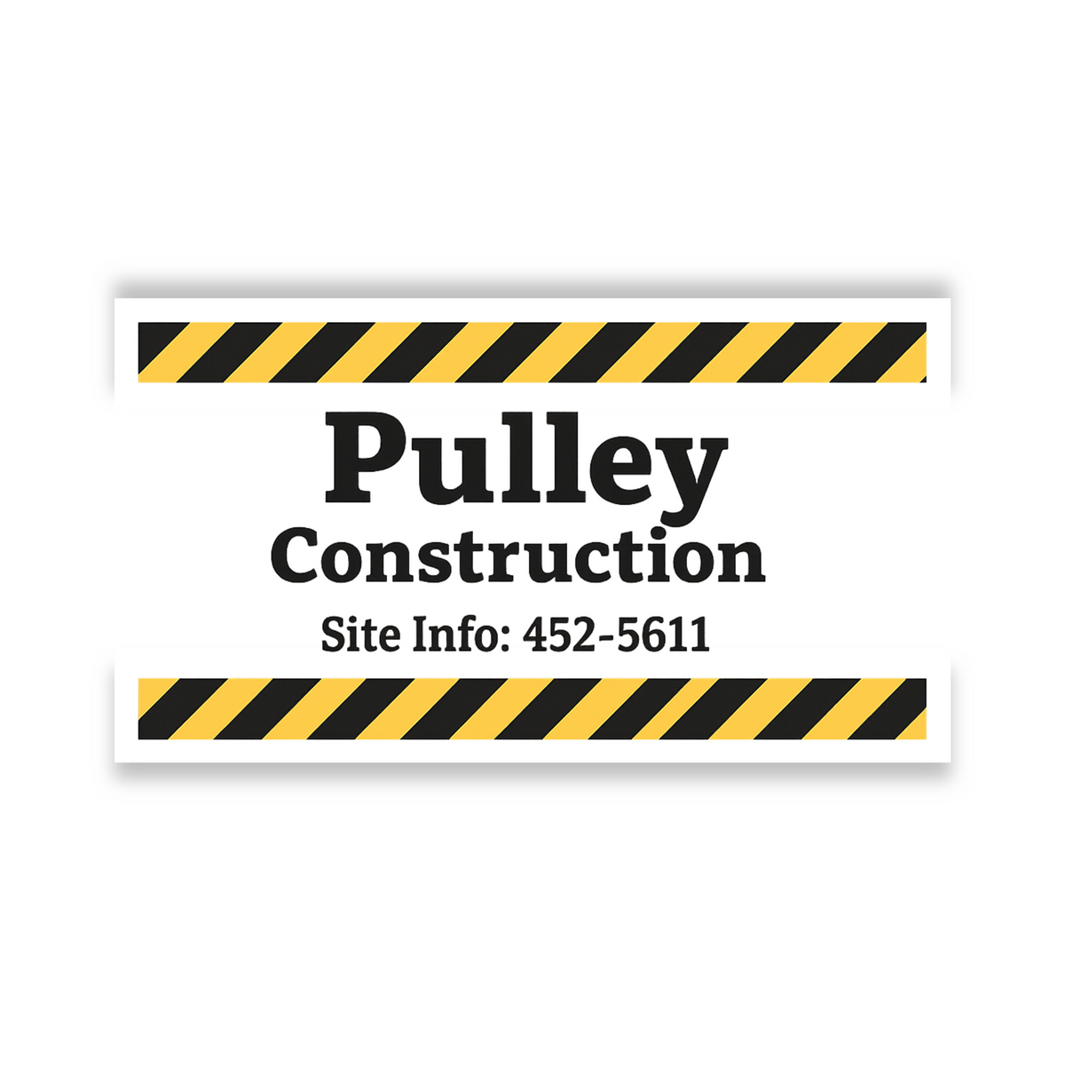Corrugated Plastic Sign | 12" x 24" | Screen Printed