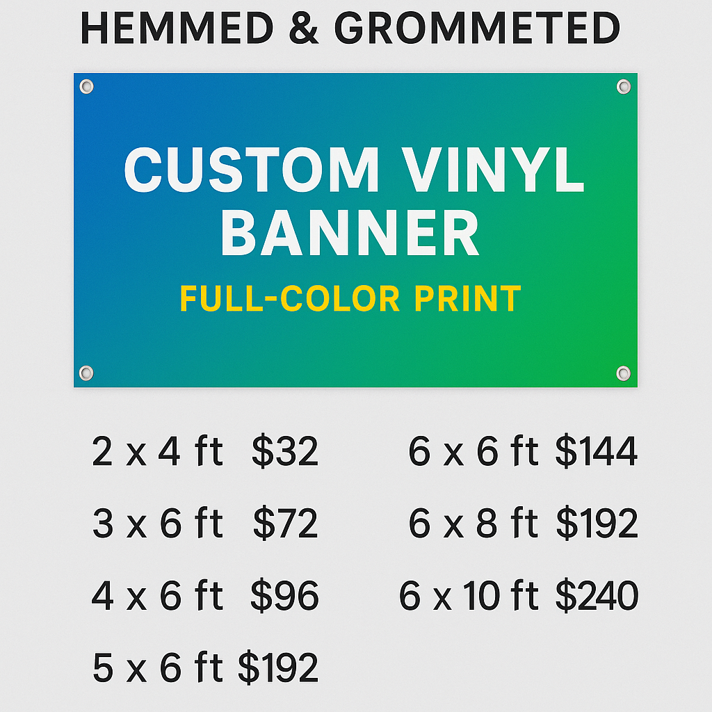 Custom Sized Banner