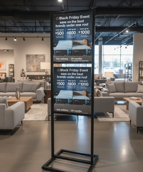 22x28 coroplast sign for ashley furniture
