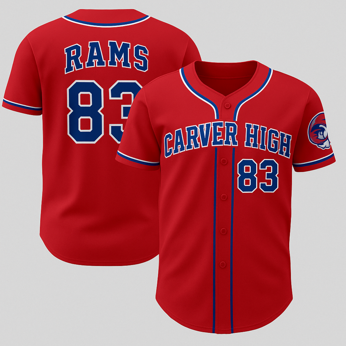 Custom baseball Jersey with full custom grahpics