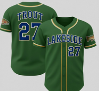 Lakeside Baseball jersey Trout fish branding