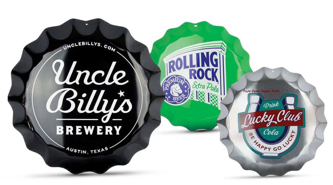 Aluminum Bottle Cap Signs No. 5012-BCX 21”
