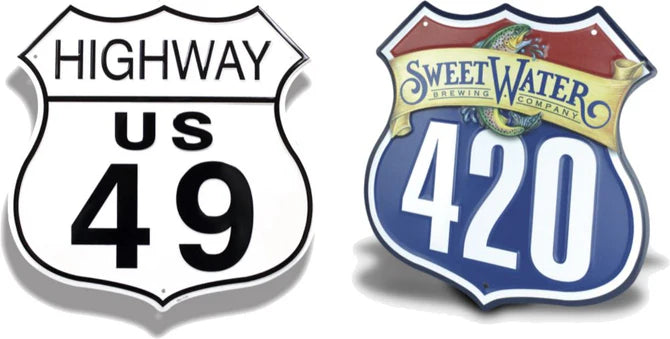 Aluminum Shield Signs No. 5012-RI 11.50” x 11.50”
