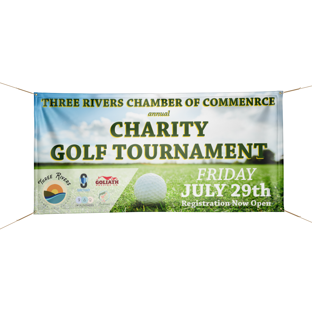 Custom printed vinyl banner for dealership sales events and promotions