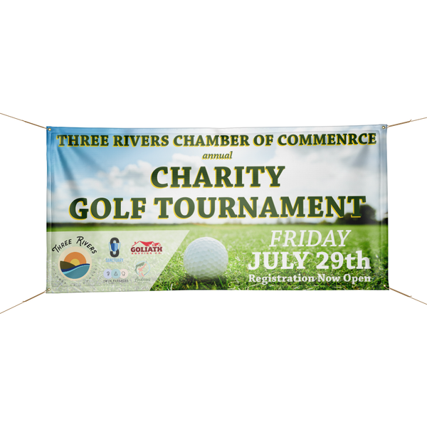 Custom printed vinyl banner for dealership sales events and promotions