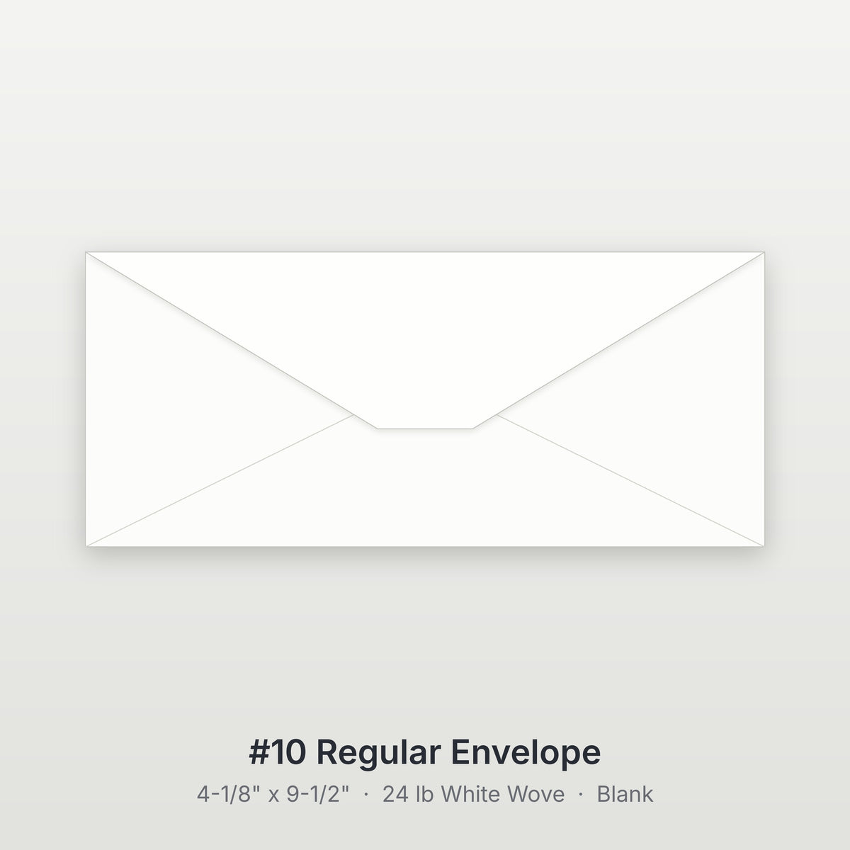 Blank #10 Envelopes, 24 lb White Wove, 4-1/8" x 9-1/2"