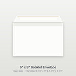 Blank 6" x 9" Booklet Envelopes, 6" x 9"