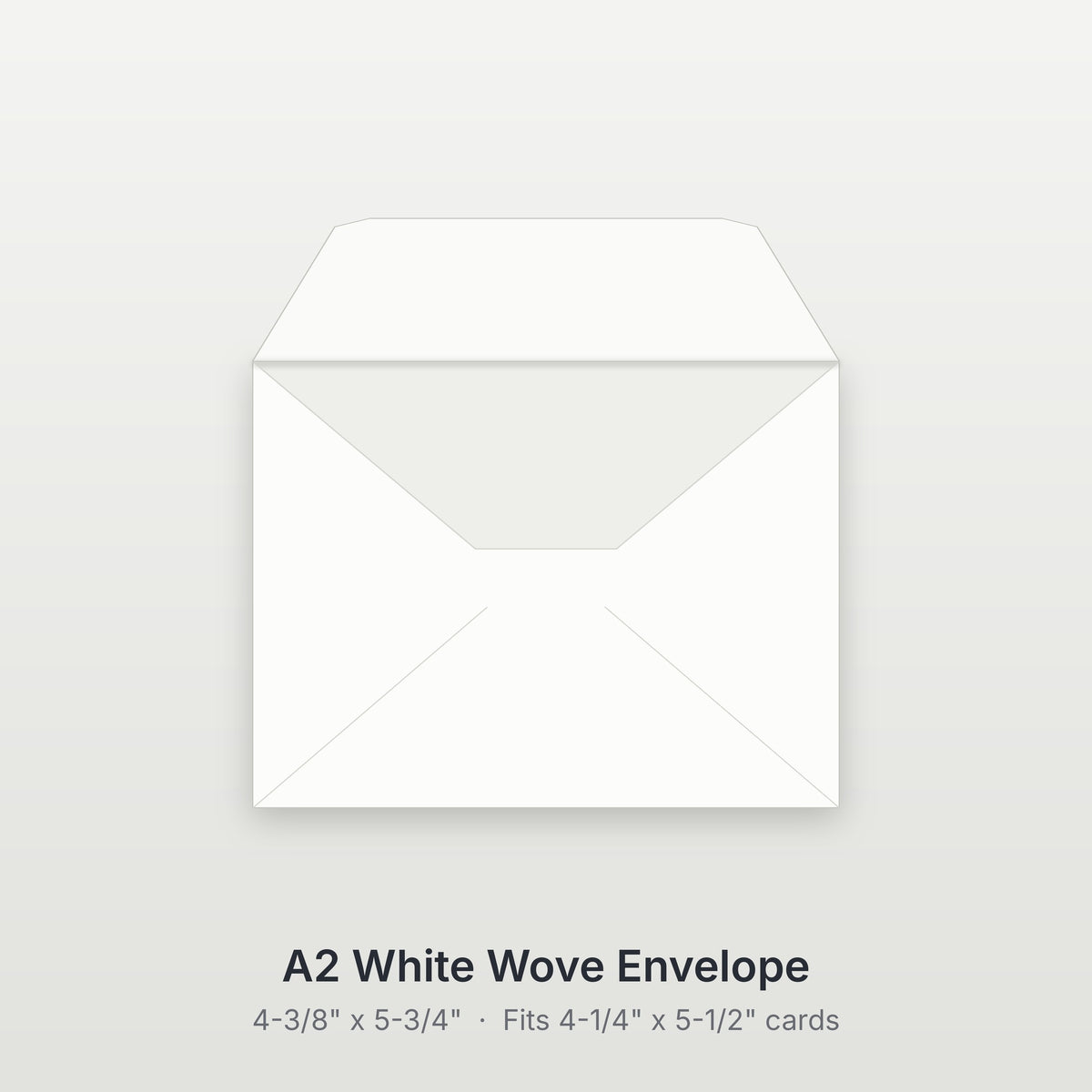 Blank A2 White Wove Envelopes, 4-3/8" x 5-3/4"