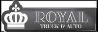 Chrome auto ad nameplate for truck dealership