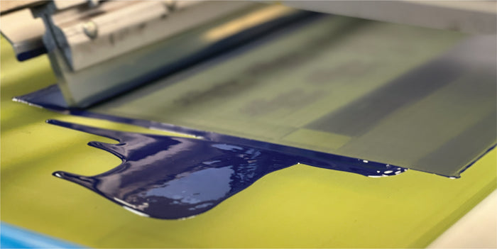 Commercial screen printing press