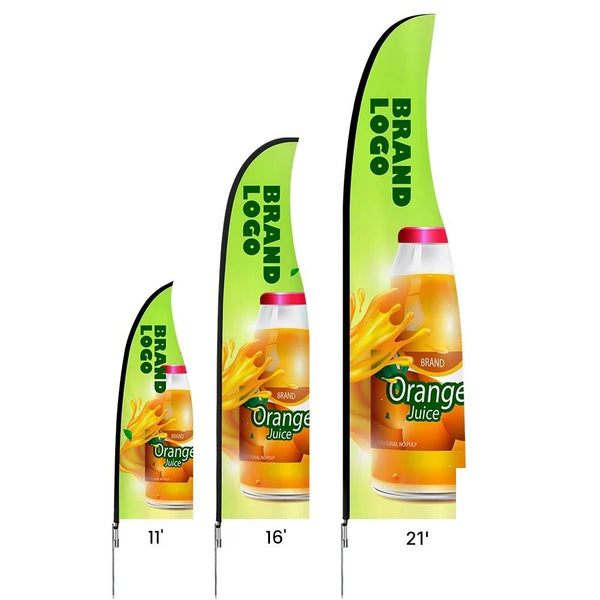 Custom Rectangle Flags, Printed