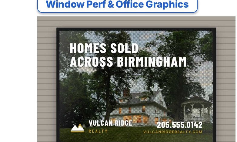 Door & Window Decals: Logo, Hours, Suite Number