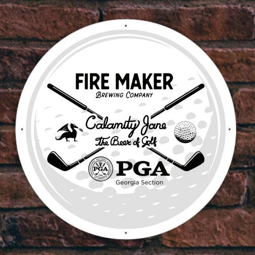 Tin Tackers - 13.5" Circle Signs - Embossed Aluminum (Four-Color Process)