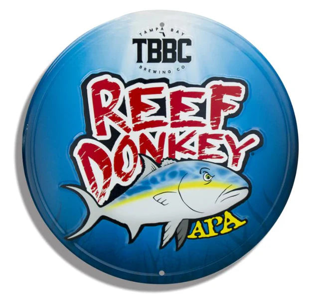 Tin Tackers - 15.5" Circle Signs - Embossed Aluminum (Four-Color Process)