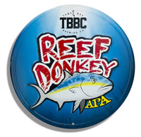 Tin Tackers - 15.5" Circle Signs - Embossed Aluminum (Four-Color Process)
