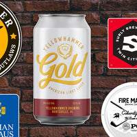 Tin Tackers - Can Shaped Metal Signs 9" x 17.5" Embossed Aluminum