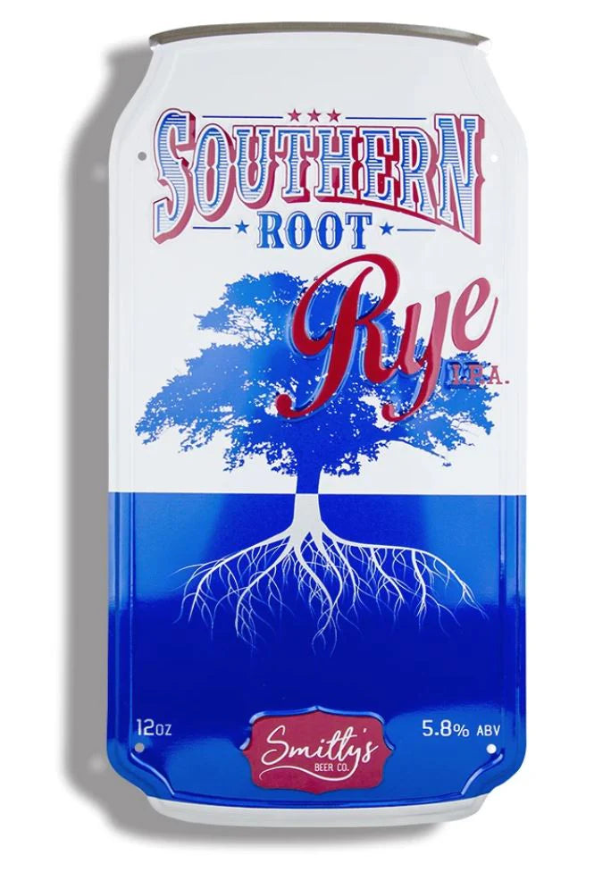 Tin Tackers - Can Shaped Metal Signs 9" x 17.5" Embossed Aluminum