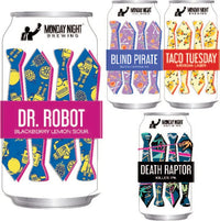 Tin Tackers - Can Shaped Metal Signs 9" x 17.5" Embossed Aluminum