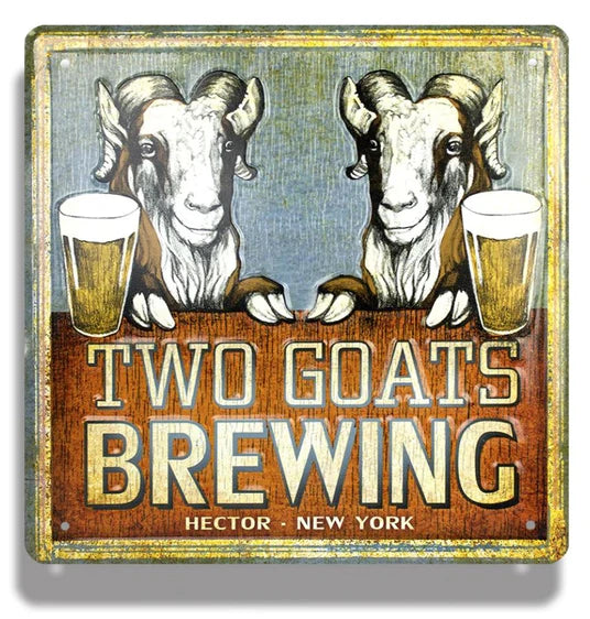 Tin Tackers - Square Embossed Aluminum12"x12" Signs (Four-Color Process)