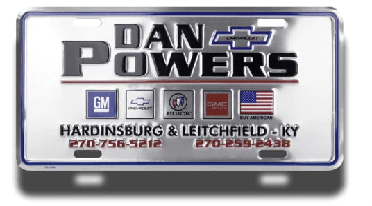 Tin Tackers - Custom License Plate 12" x 6" (Four-Color Process)Embossed Aluminum Standard